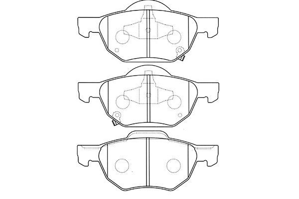 KAVO PARTS Bremžu uzliku kompl., Disku bremzes BP-2045